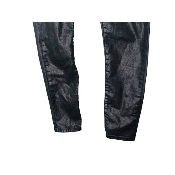 Lucky Brand Metallic Bronze Skinny Jeans Women’s Sz 2/26 Coated Shiny Pants - Picture 4 of 14